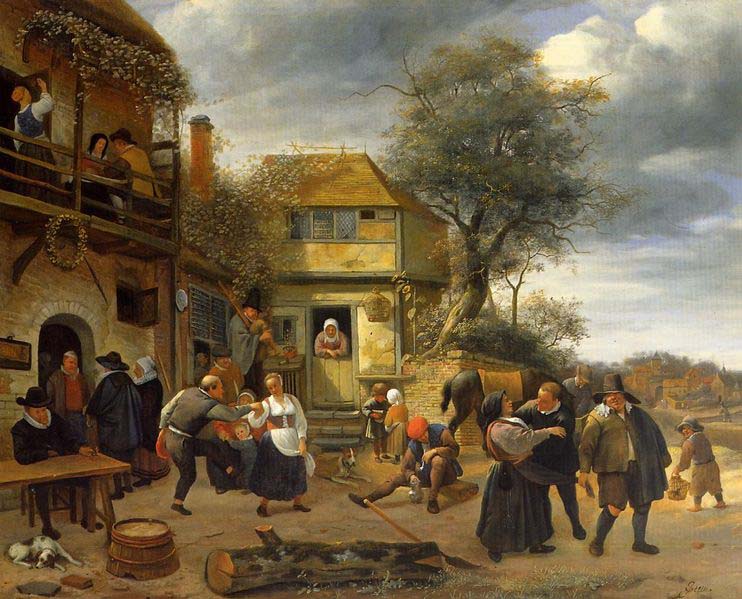 Jan Steen Peasants before an Inn